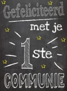 Gefeliciteerd met je communie Gefeliciteerd met je communie