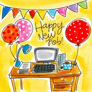 Happy new job kaart Happy new job kaart
