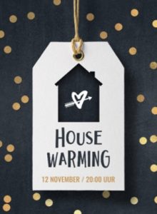 Housewarming kaart Housewarming kaart