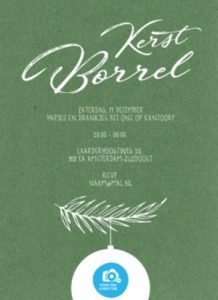 Kerst borrel kaart Kerst borrel kaart