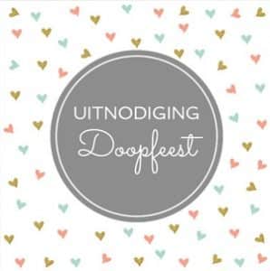 Uitnodiging doopfeest Uitnodiging doopfeest