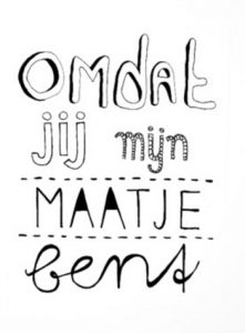 Vriendschapskaart Vriendschapskaart